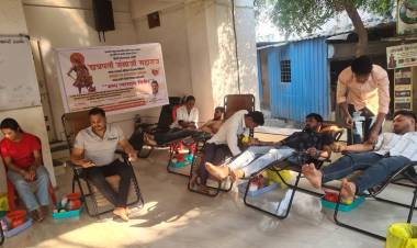 पिंपरी-चिंचवडमध्ये १,१४० शंभूभक्तांचे रक्तदानाच्या माध्यमातून छत्रपती संभाजी महाराजांना अभिवादन